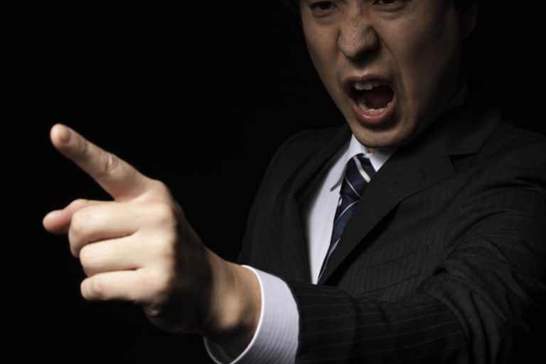 Man yelling