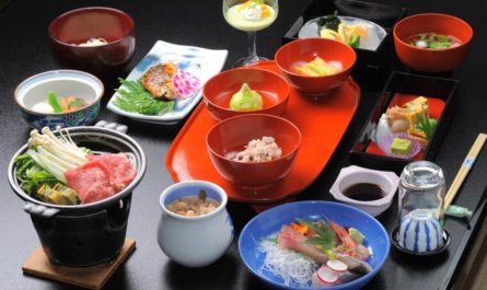 Variety of Japanese restaurant types and traditional washoku cuisine
