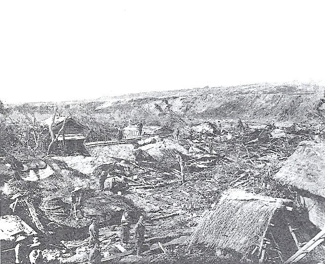 The devastation of Mt. Bandai