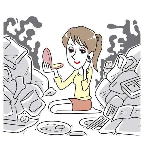 Makeup and garbage