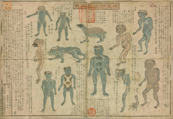 Hyakki yagyou: 12 different kinds of Kappa