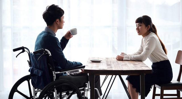 Man in wheelchair