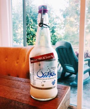 Nigori sake from Canada