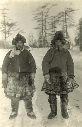 Nivkh men in Karafuto/Sakhalin