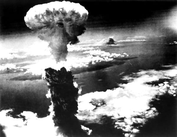 Mushroom cloud over Nagasaki