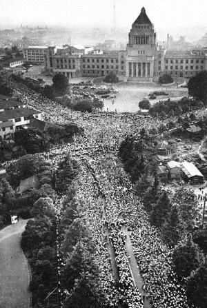 Peace treaty protest