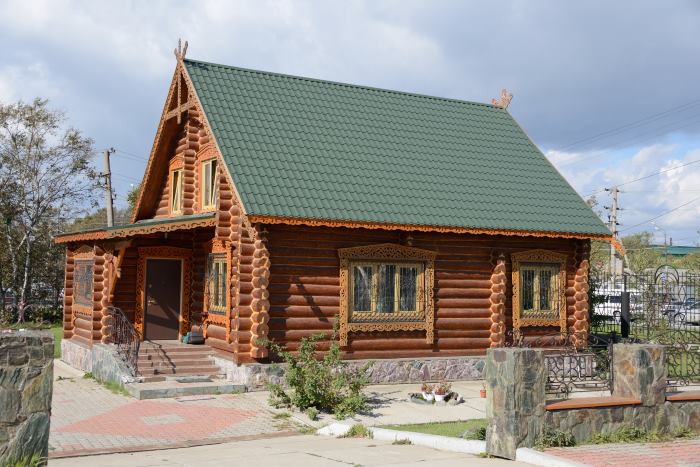Log cabin on Sakhalin