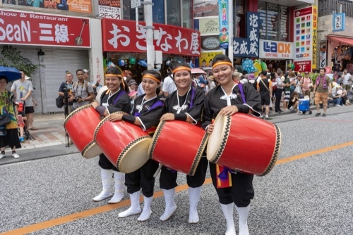Traditional Eisa (エイサー) dance