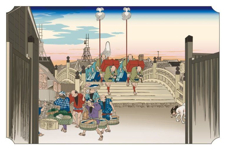 Utagawa Hiroshige's Nihonbashi