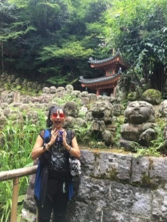 Krys at Otagi Nenbutsuji Temple