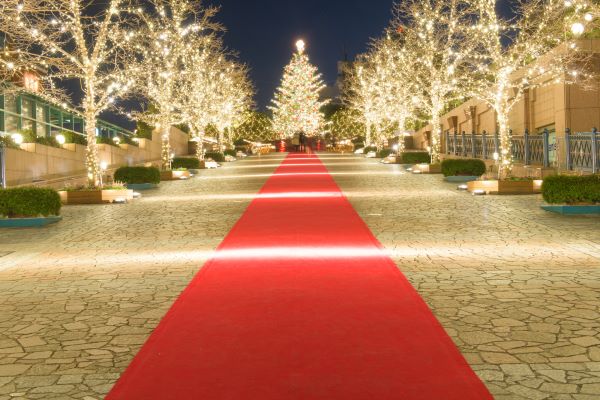 Holidays in Japan: Christmas. Illuminations at Ebisu Garden Place. 