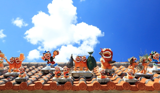 Traditional roof in Okinawa