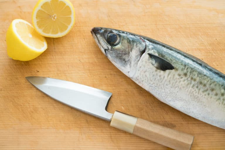 Knife and fish