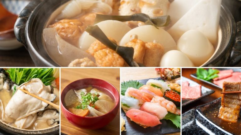 Popular Japanese dishes