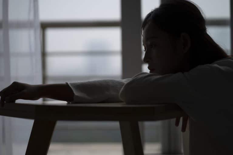 Woman struggling