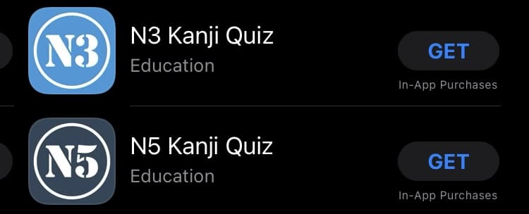 The Kanji Quiz app
