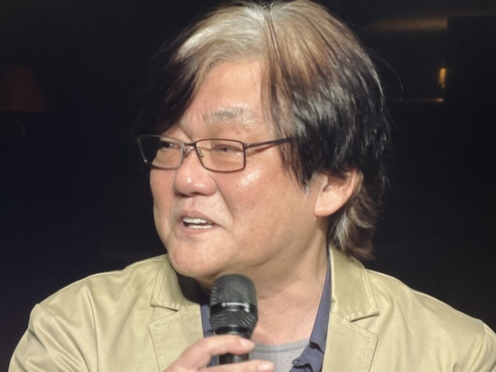 Director/animator Momose Yoshiyuki, speaking at an event celebrating the completion of the Studio Ponoc short film collection Modest Heroes.