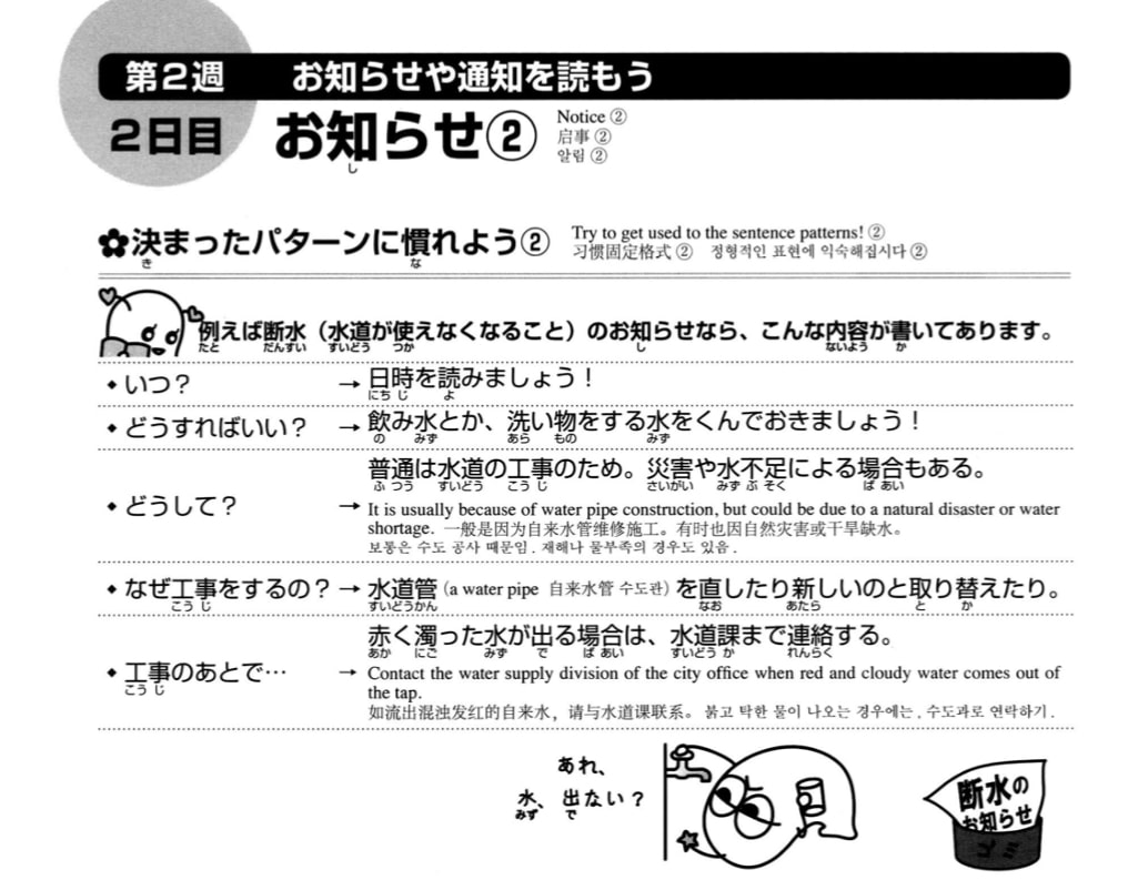 Lesson example from So-Matome N2
