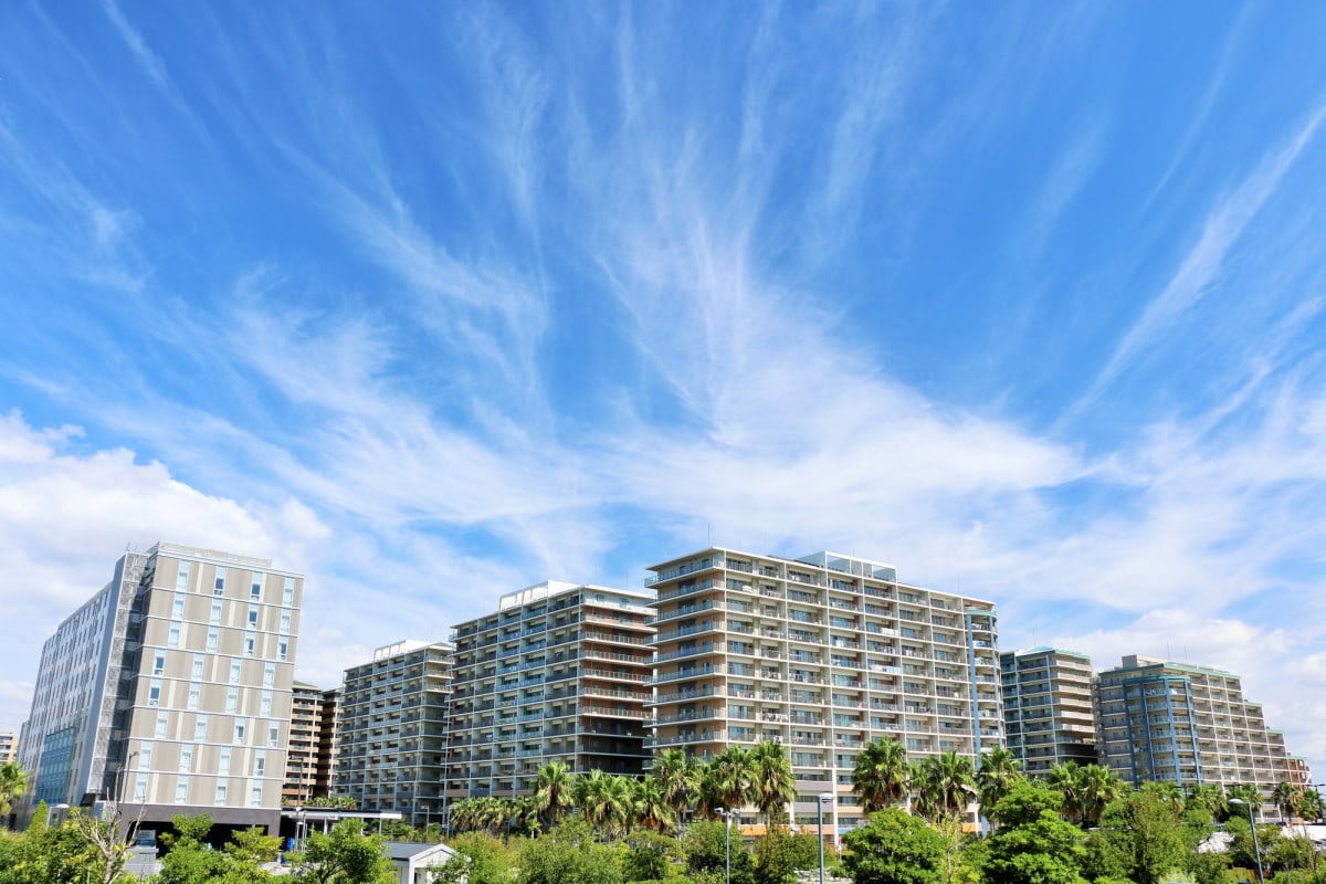 Danchi apartment buildings in Japan