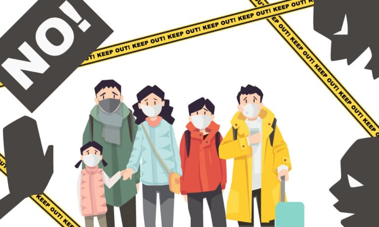 An image representing the pandemic entry ban in Japan.