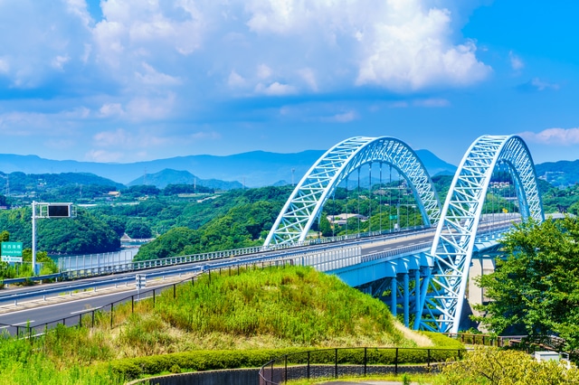 Shinsaikai Bridge in Sasebo (Nevada-tan incident)
