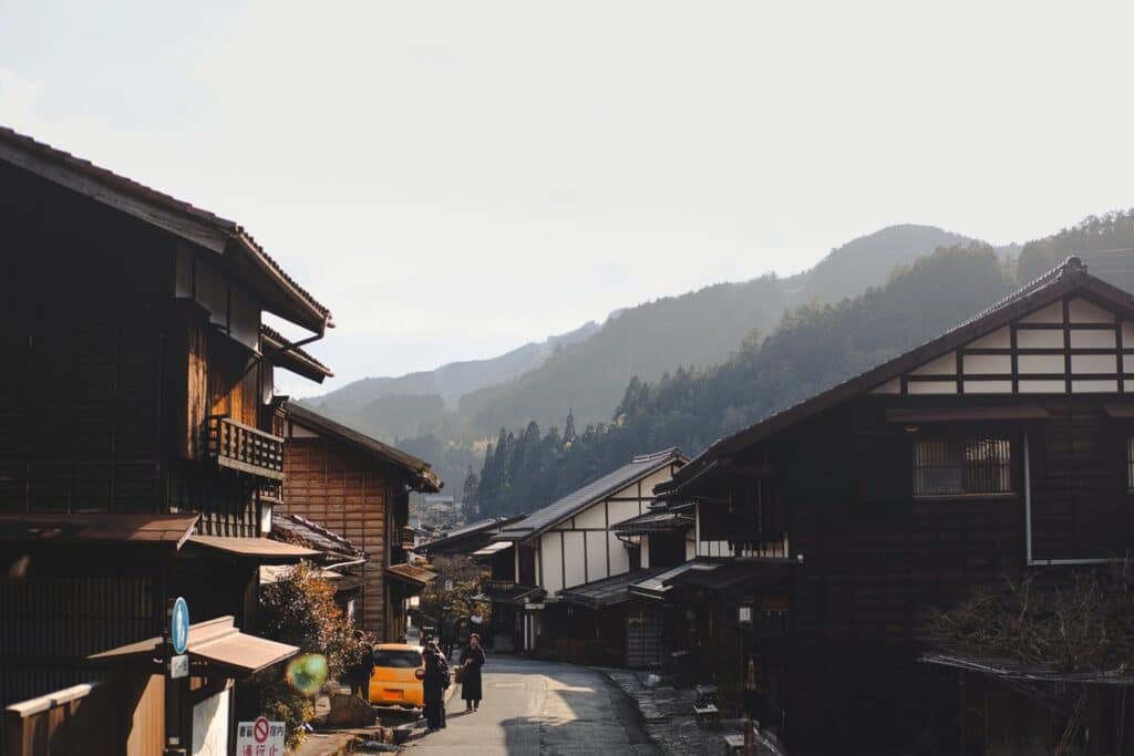 image of a small rural town in japan