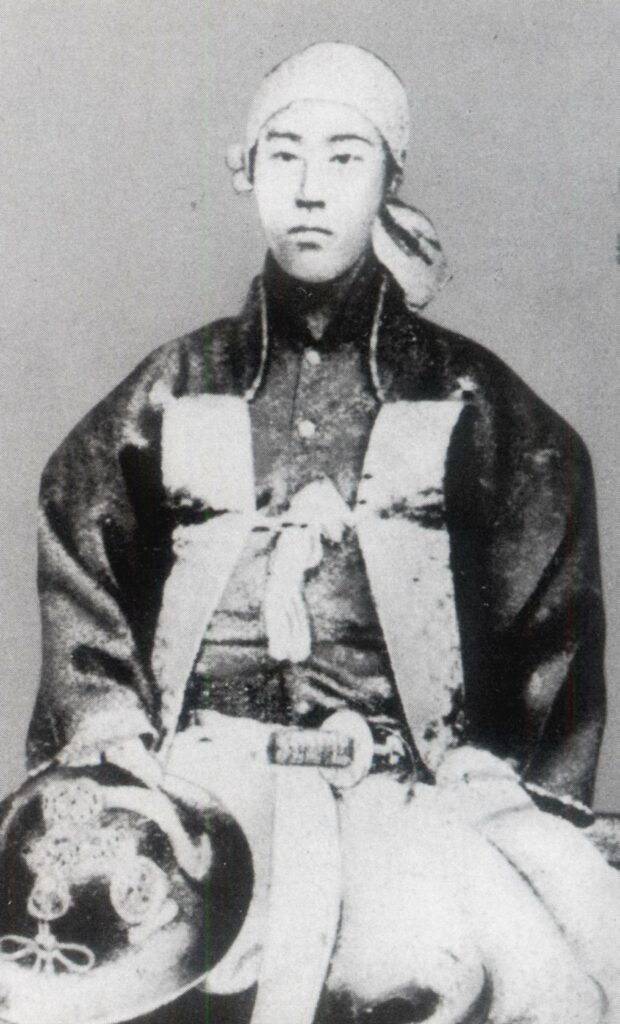 Hayashi Tadataka, the last daimyo, as he appeared in 1868, dressed for war. (source)
