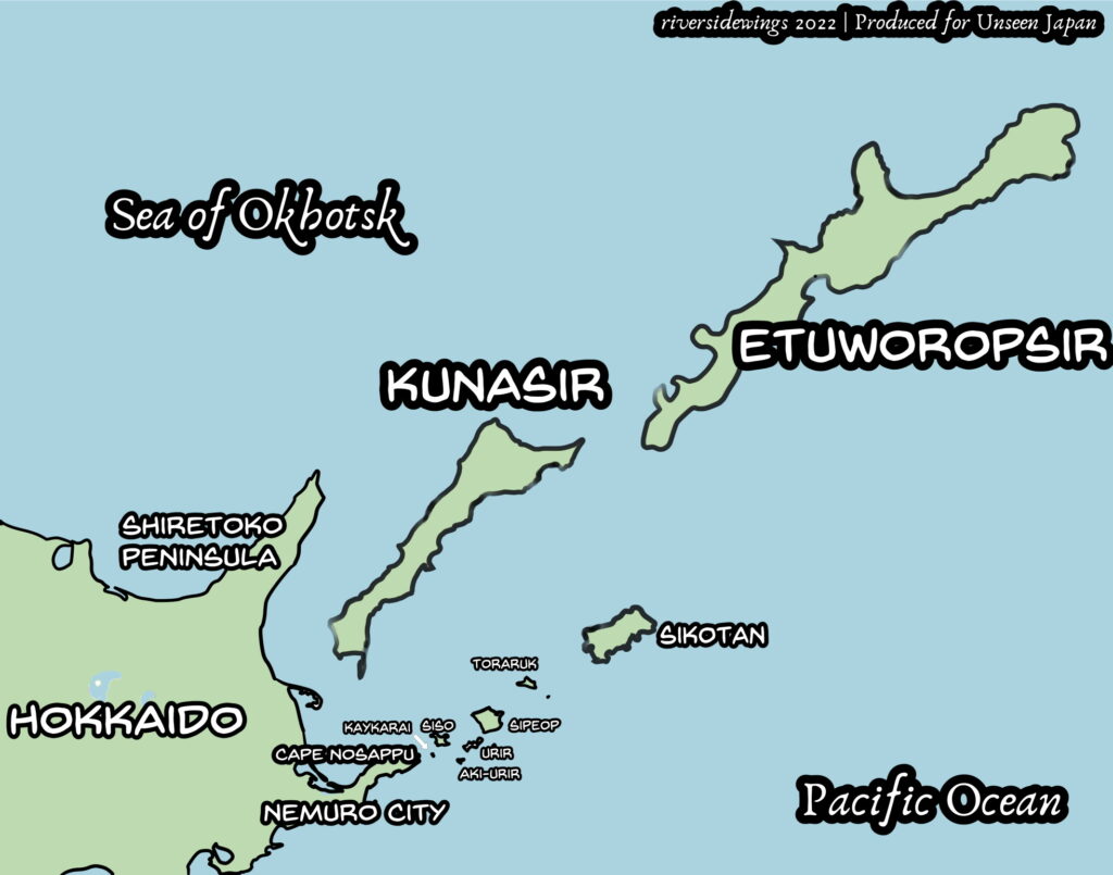 The southern Kuriles. Illustration by the author.