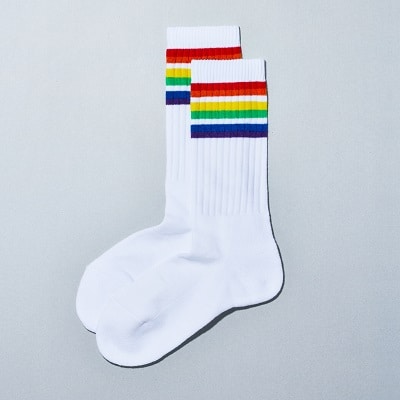The FamilyMart rainbow socks.