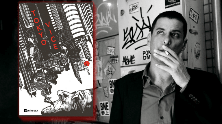 Jake Adelstein and the French cover of Tokyo Vice.