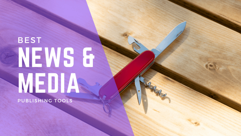 News & media Web site banner