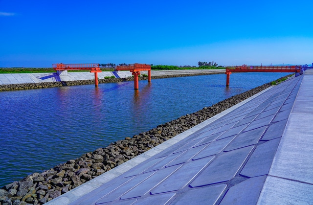 A section of the Teizan in the city of Natori, Miyagi Prefecture