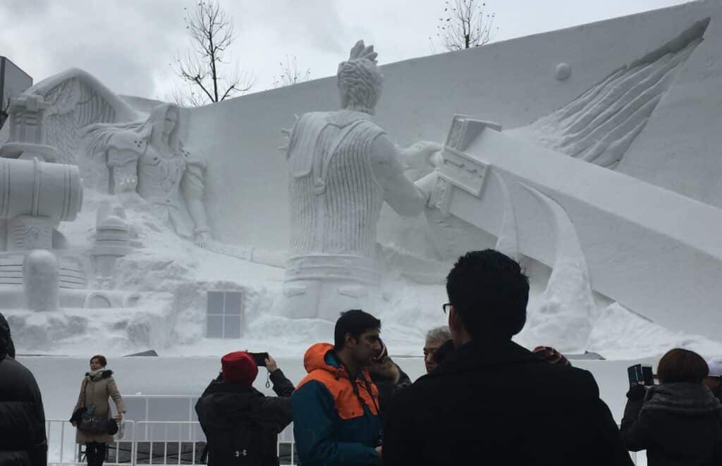 Sapporo Snow Festival - Cloud and Sephiroth
