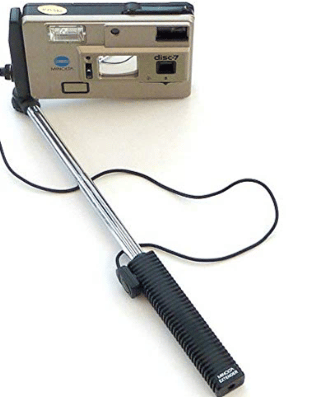 Minolta DISC7 with selfie stick