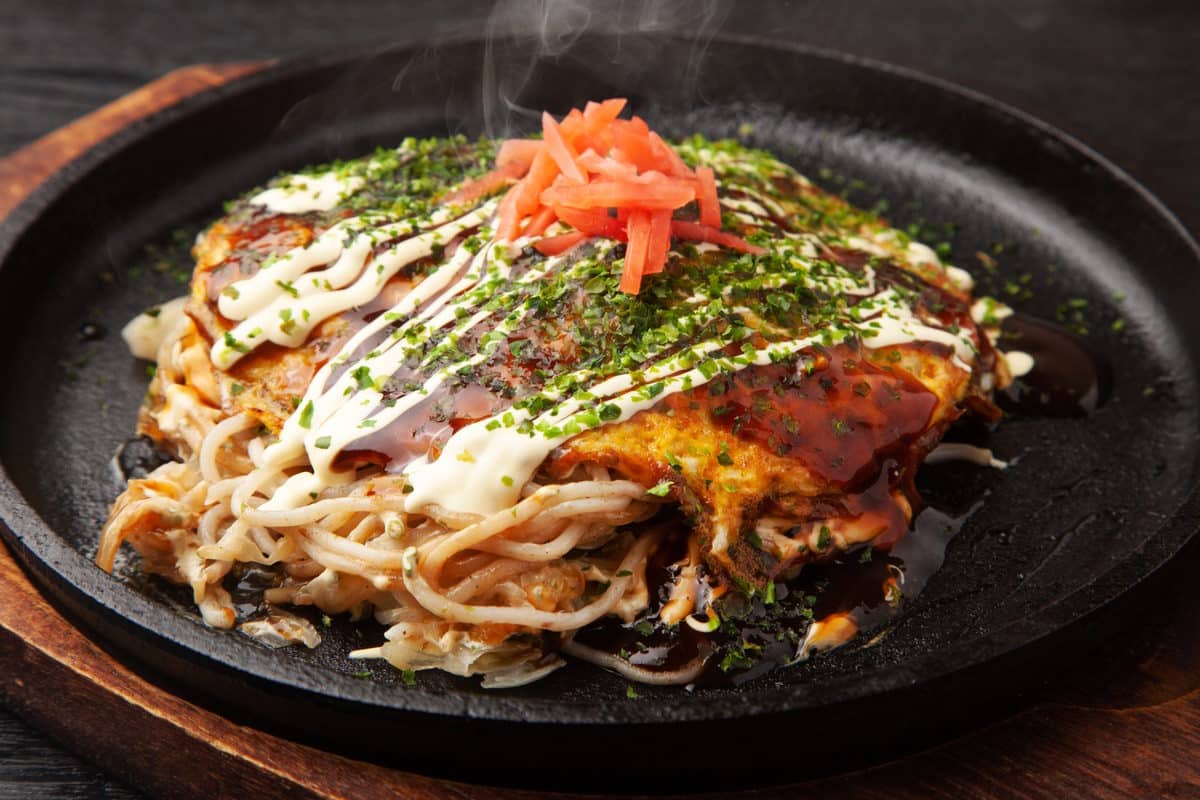 Hiroshima-style okonomiyaki
