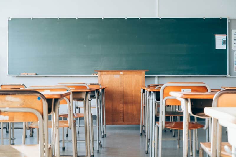 Inside of a classroom