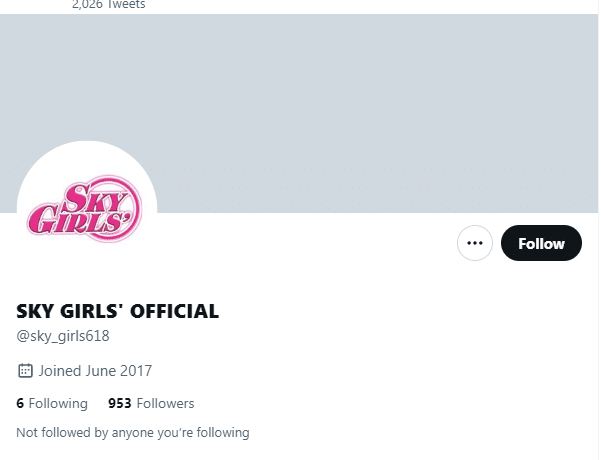 SKY GIRLS' Twitter