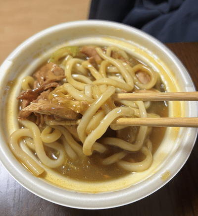 7-11 Japan high-protein meals: curry udon