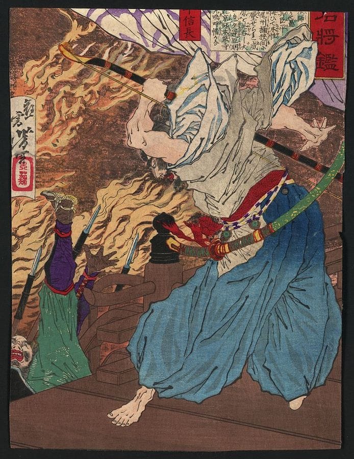 Oda Nobunaga in Honnō-ji