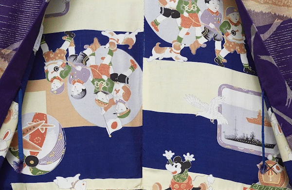 Wartime kimono from Japan