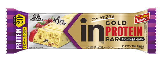 Protein bars in Japan combini - Morinaga in Gold Protein Bar