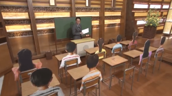 Asahi TV - fake classroom for news stories
