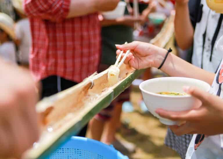 Nagashi-somen event
