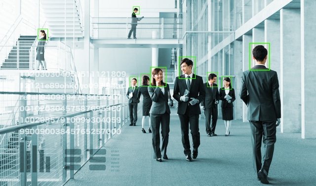 AI-powered cameras in Shibuya - facial recognition