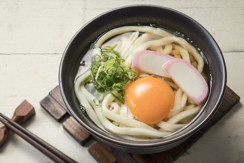 Tsumiki udon - Japan and raw eggs