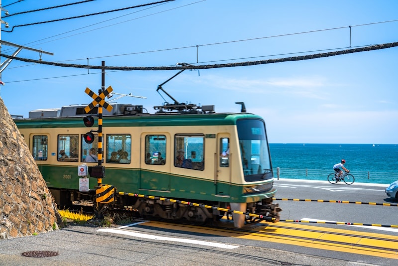 Enoden line in Enoshima