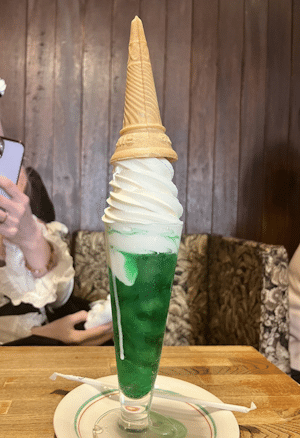 Melon cream soda at Den