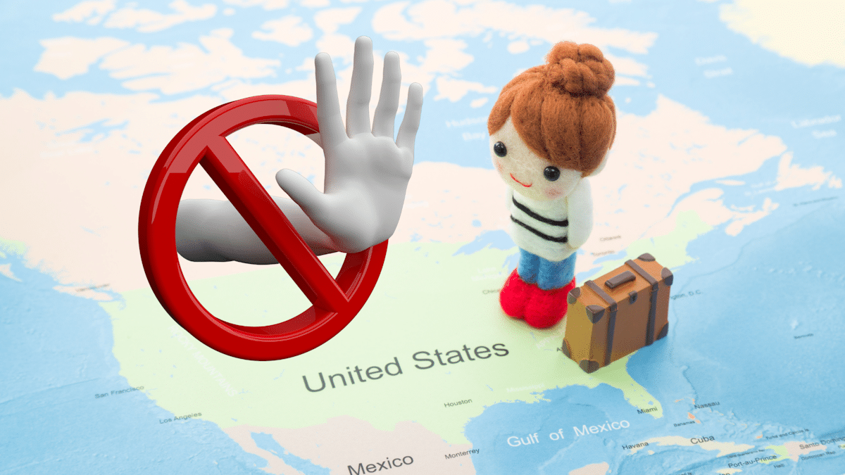 Turned back from America