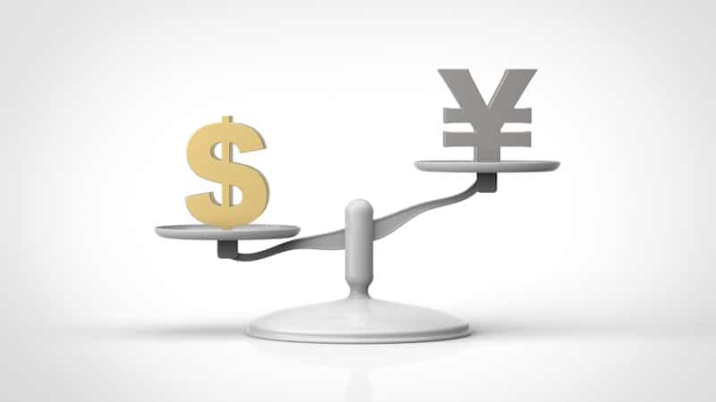 Weak yen (円安)