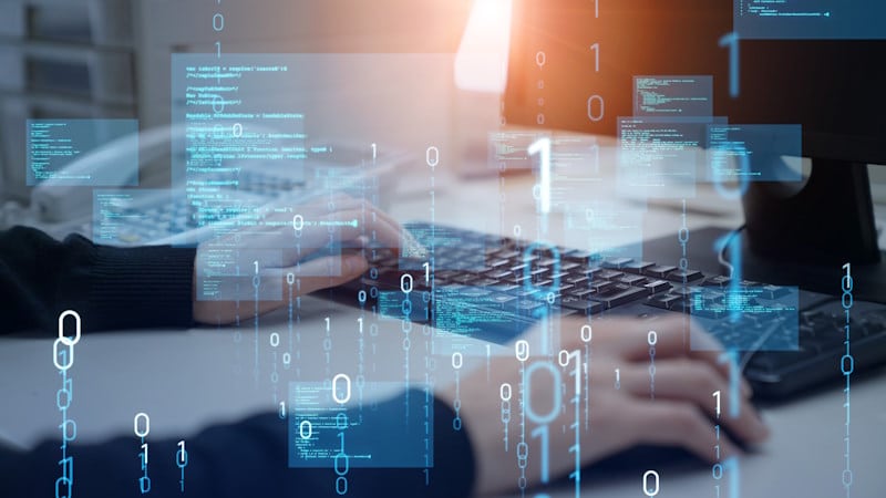 Hacker doing hacker things